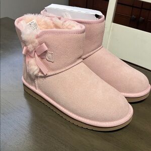 Koolaburra UGG Pink Kids Boots with Bow